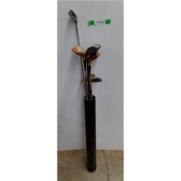 *(8) Golf Clubs & Case, Cannot Ship