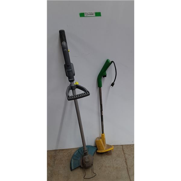 **(2) Grass Trimmers- Weed Eater- Powers On & Yard Works- No Battery. Cannot Ship