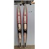 Image 1 : **Adjustable Western Wood Waterskis 68" Long, Cannot Ship