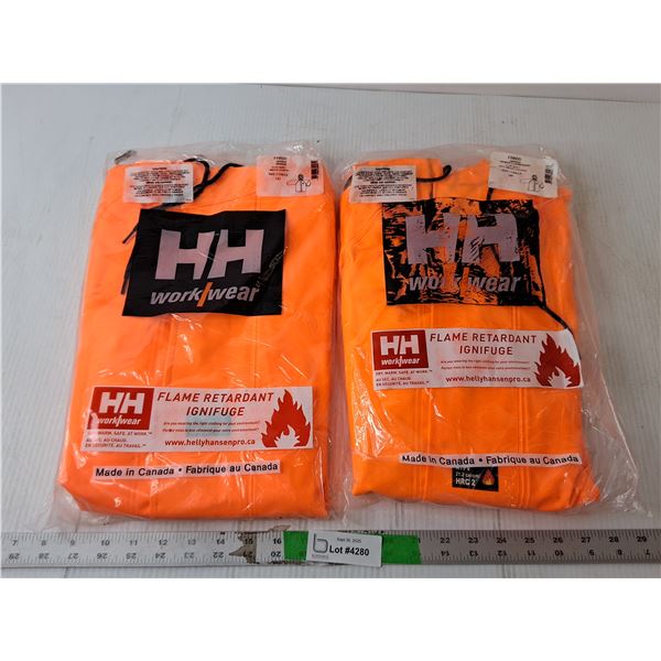 Helly Hansen Flame Retardent Jackets- S & L, Appear New