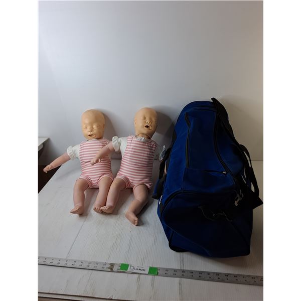 (2) Baby CPR Mannequins- As Is & Bag - PICK UP