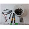 Image 1 : Tool Lot- Ratcheting Wrenches, Drill Bits, Magnetic Pickup, Misc.