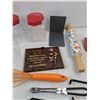 Image 4 : Barometer, Make Up Mirror, Whisk, Dough Roller, Plastic Jar, Spatula, Misc
