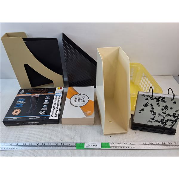 Copper Fit Compression Socks - Size S - M, File Binders,Holy Bible, Photo Album