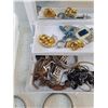 Image 4 : Watches, Bracelets, Rings, Necklaces, Jewelry Case, Plastic Bin