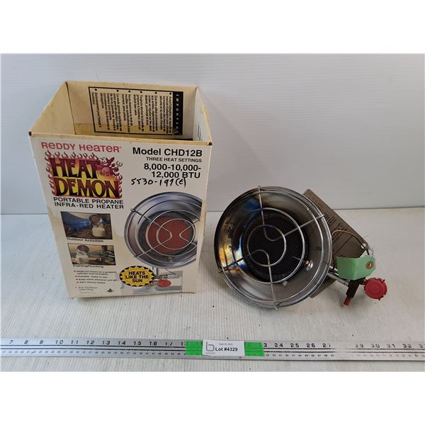 Vintage Heat Demon Portable Propane Infra Red Heater