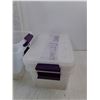 Image 4 : (4) Plastic Containers with Lids 17" x 11" x 6 1/2", 14" x 8" x 5", Pickup Preferred