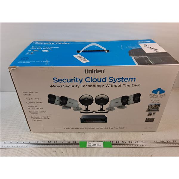 Uniden Security Cloud System - New