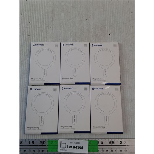 (6)  Syncwire Magnetic Rings - Sealed