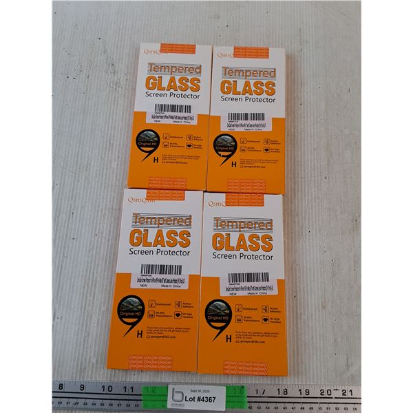 (4) iPhone 16 Pro Max Tempered Glass Screen Protector - Sealed