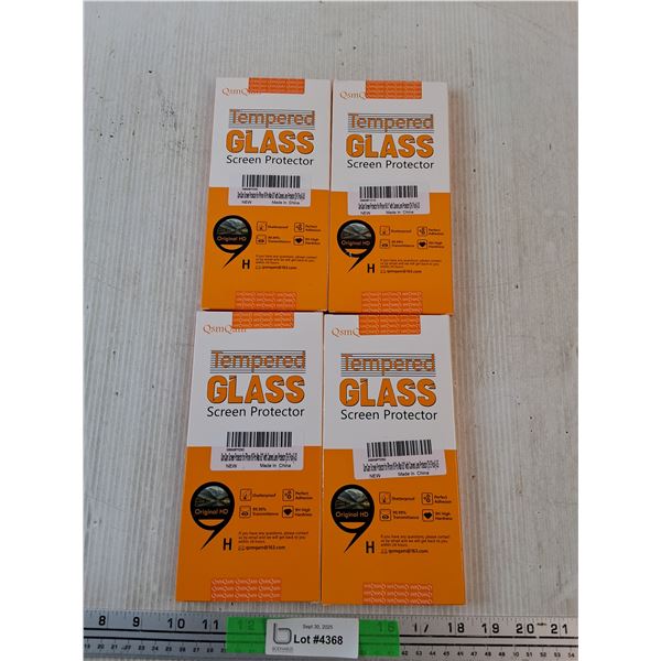 (4) iPhone 16 Pro Max Tempered Glass Screen Protector - Sealed