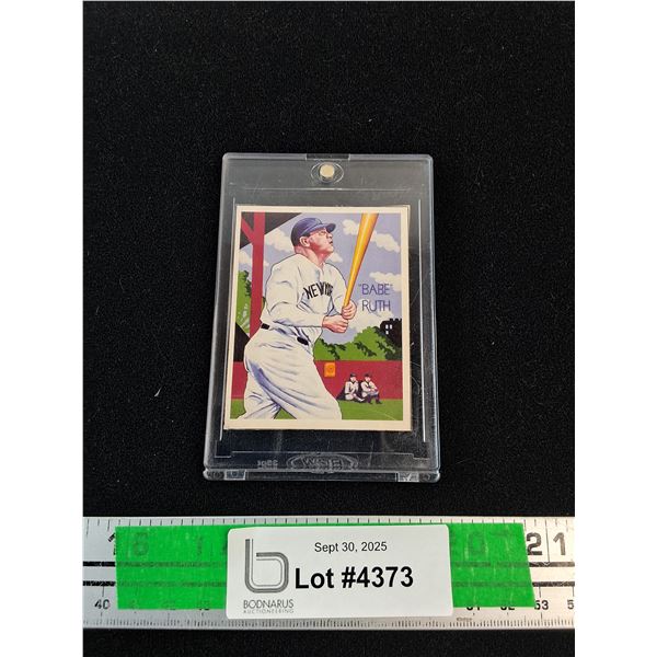 Babe Ruth 1987 New Yorkers Baseball Collector Card - Authenticity Not Guaranteed