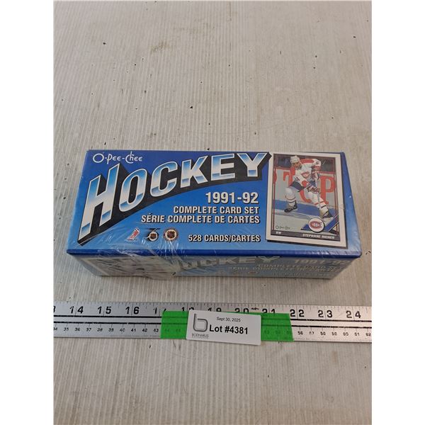 O Pee Chee 1991 - 92 Complete Hockey Card Set - Sealed