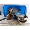 Tub Of Miscellaneous Used Pots & Pans - PICK UP ONLY