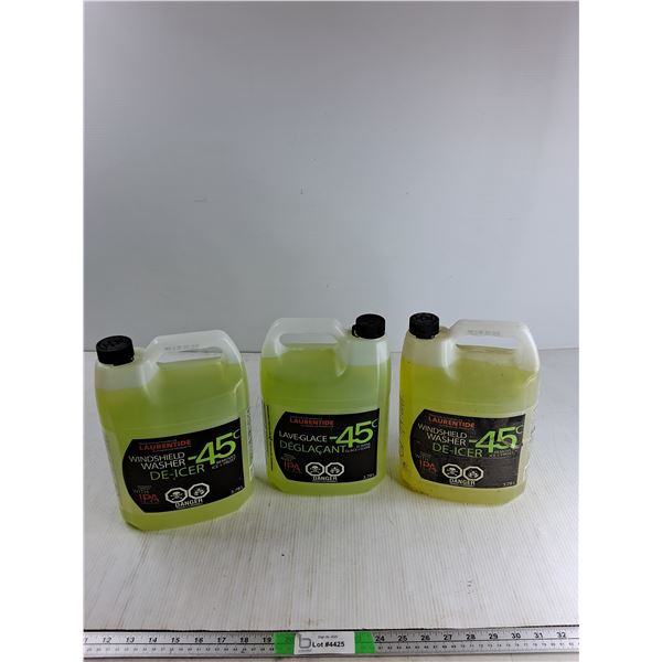 (3) 3.7 L Windshield Washer De-Icer 7"x4" - PICK UP ONLY