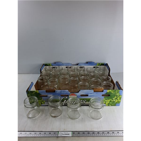 (27) Glass Jars