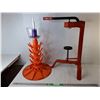Image 1 : **Bottle Drying Rack 28" Tall & Floor Corker, Cannot Ship