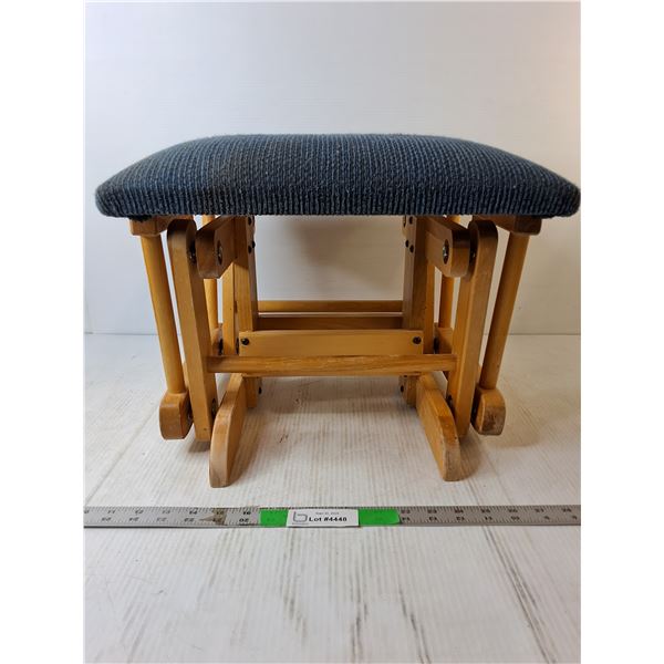 Wooden Cushioned Rocking Footstool 16.5" x 12"- PICK UP