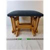 Image 1 : Wooden Cushioned Rocking Footstool 16.5" x 12"- PICK UP