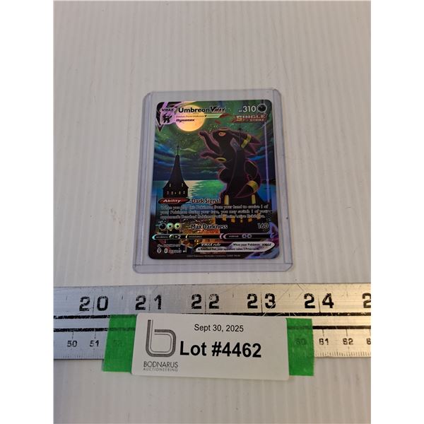 Pokemon "Umbreon" VMax Collector Card - Authenticity Not Guaranteed