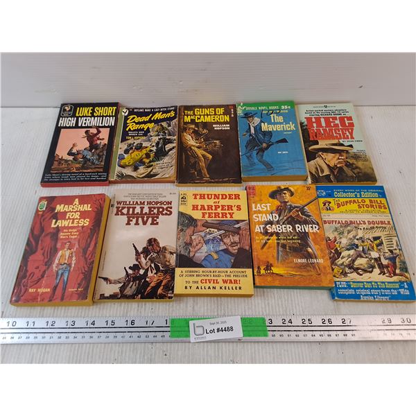 (10) Books - Dead Man's Range, The Maverick, Heg Ramsey