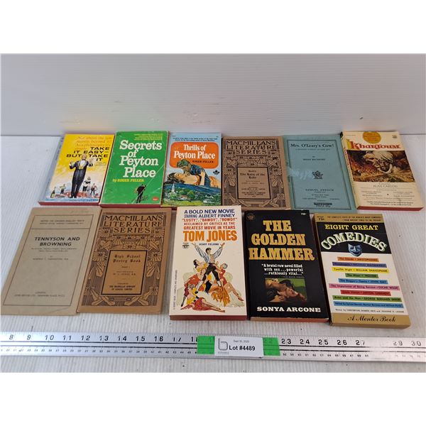 (11) Books - The Golden Hammer, Thrills of Peyton Place, Eight Great Comedies