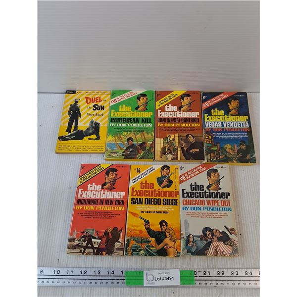 (7) Books - The Executioner, Duel in the Sun