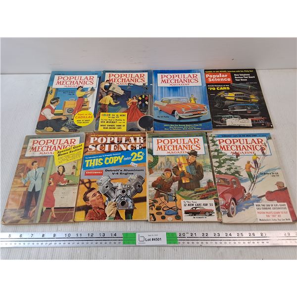 Vintage Popular Mechanic & Popular Science Magazines