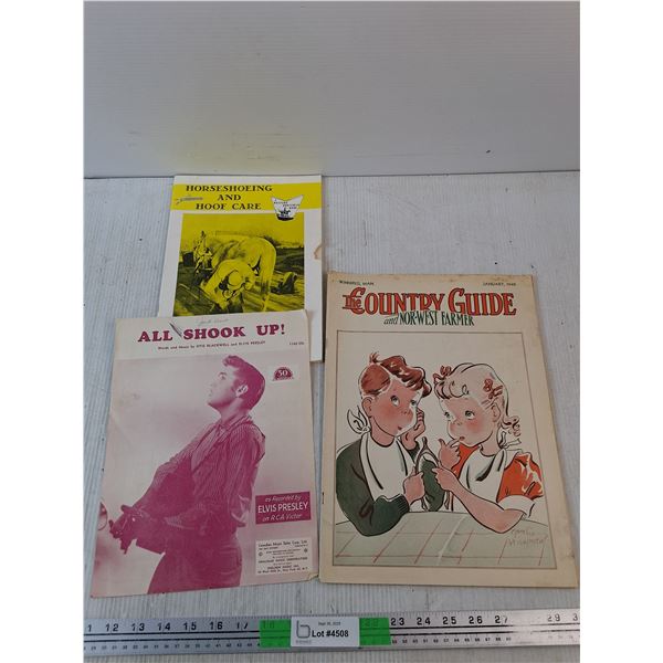 Vintage Magazines - All Shook Up, Horse Shoeing and Hoof Care, The Country Guide