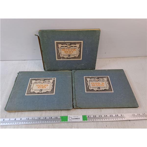 (3) Modern Masters of Etching Books - Anders Zorn, Sir Frank Short, Frank W Benson
