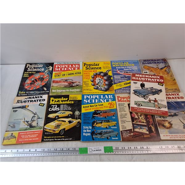Popular Mechanics, Science, Mechanix Illustrated Magazines