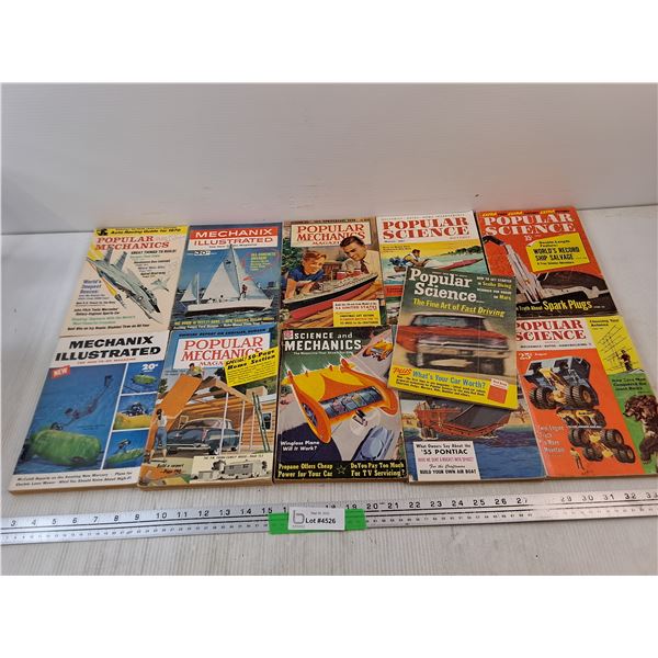 Popular Mechanics, Science, Mechanix Illustrated Magazines