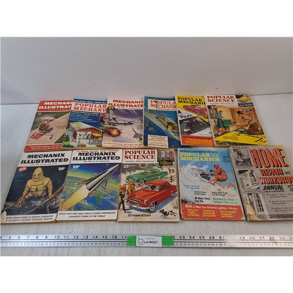 Popular Mechanics, Science, Mechanix Illustrated Magazines
