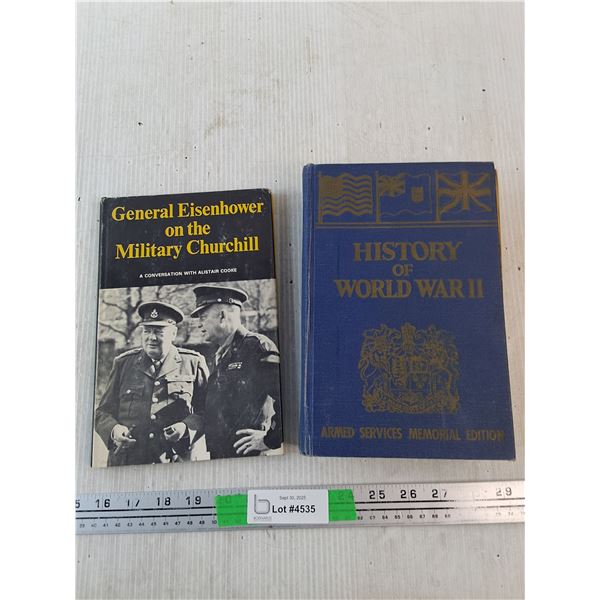 History of WW2 & General Eisenhower on the Military Churchill Books