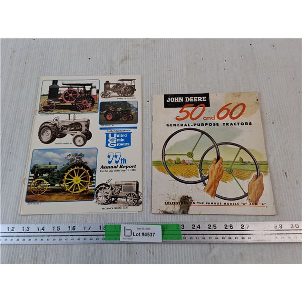 John Deere 50 & 60 General Purpose Tractors Magazine, UGG 77th Annual Report