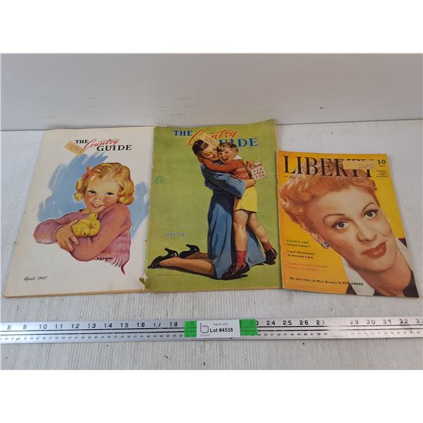 Vintage The Country Guide & Liberty Magazines