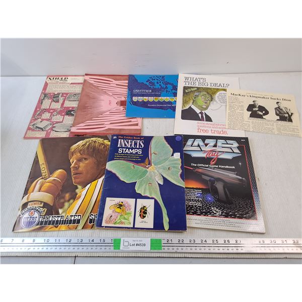 Various Vintage Magazines  - Lazer Tag, Edmonton Oilers, Insects Stamps