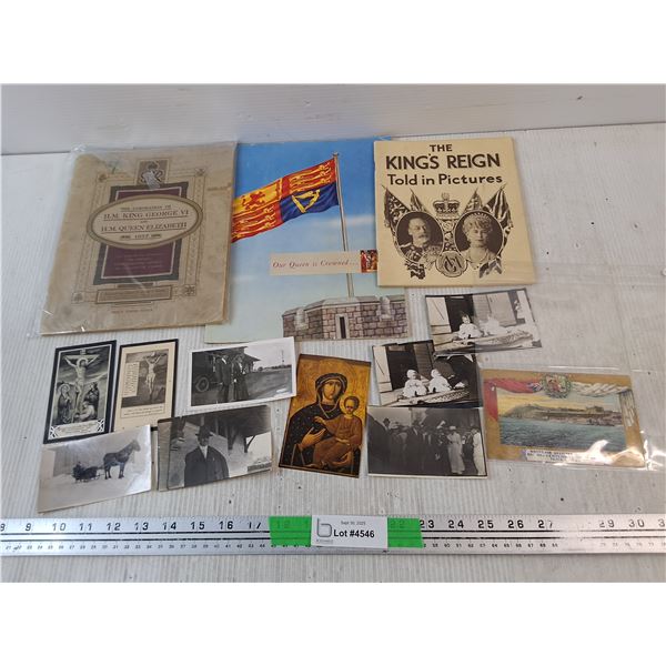 Vintage Photo Cards, King George & Queen Elizabeth 1937 Magazine, Misc