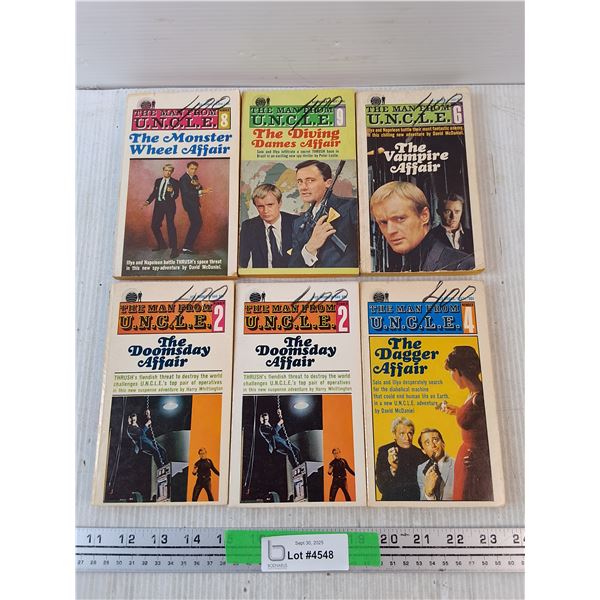 (6) The Man From U.N.C.L.E Books