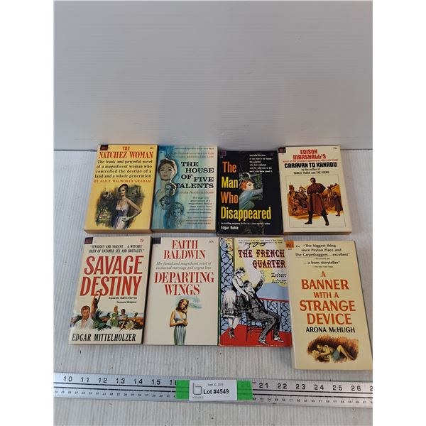 (8) Books - Savage Destiny, The French Quarter, The Man Who Disappeared