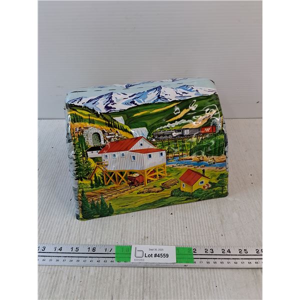 Vintage Metal Train Tunnel 10" x 7" x 9"