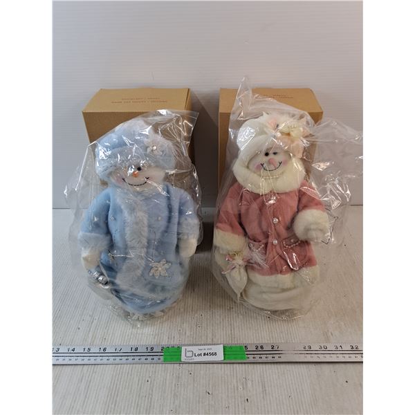 (2) Avon Snowlady Dolls - New