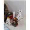 Image 3 : Christmas Light Up Decorations, Candle, Socks, Candle Holder, Santa Doll