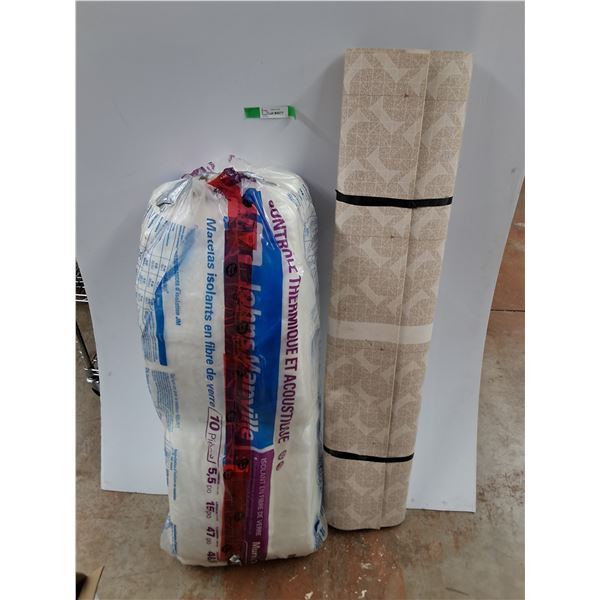 *Glassfiber Insulation, Vinyl Flooring 53", Cannot Ship