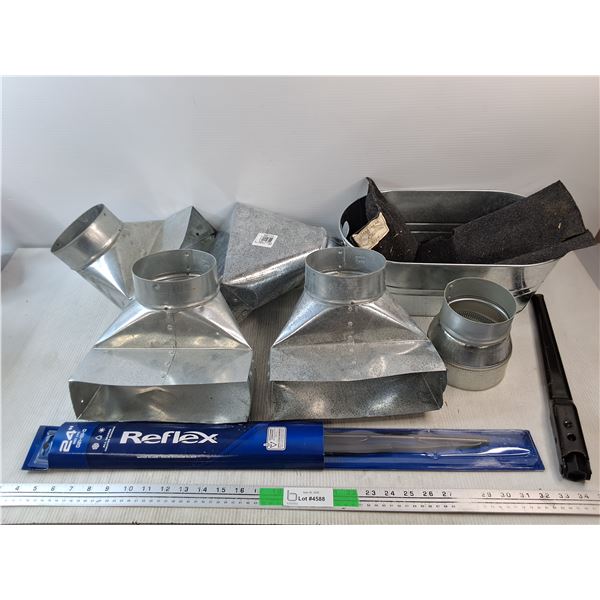 HVAC Connectors, Angles, 24" Reflex Windshield Wiper, Metal Planter - PICK UP