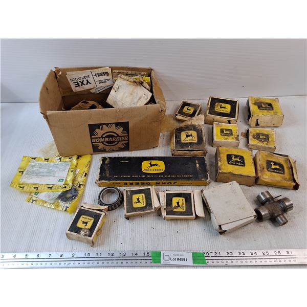 Various Vintage John Deere Parts - Bearings, Washers