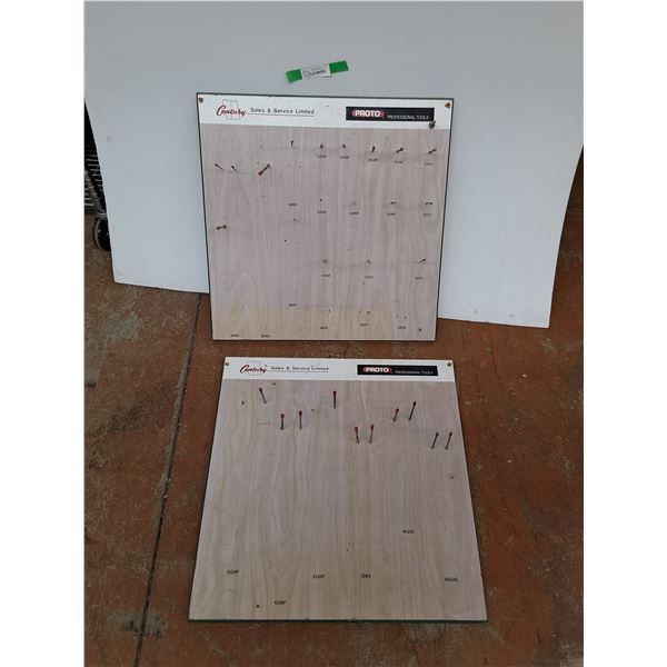 (2) Proto Wall Tool Boards 24" x 24", Cannot Ship