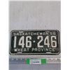 Image 1 : Vintage 1956 Saskatchewan Licence Plate