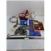 Image 1 : Assorted Hardware, Light Socket, Grease Tube, Candle Holder, Misc.