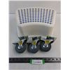 Image 1 : Step Stool, 3 New Castor Wheels
